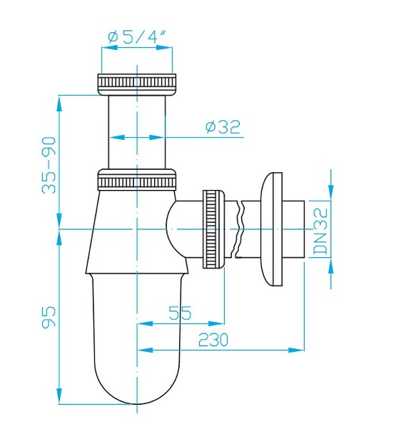 View Trap 5/4" bottle, metal