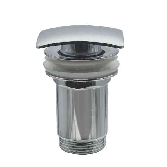 View Washbasin outlet CLICK - CLACK square, metal