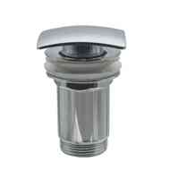 Washbasin outlet CLICK - CLACK square, metal