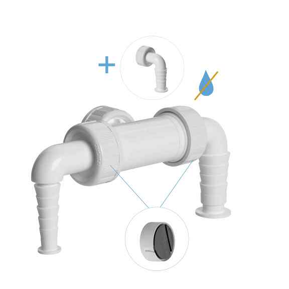 View T-connector, nut G1"