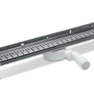 Universal stainless drain channel, steel grid design 2