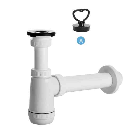 View E trap, outlet, stainless grid, plug