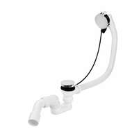 Automatic bath drain, SLIM integrated water inlet, trap 40/50, bend 40/50