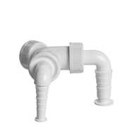 Y connector for under plaster W.M. trap