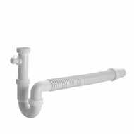U siphon flexi hose 50/40, 6/4", washing machine outlet