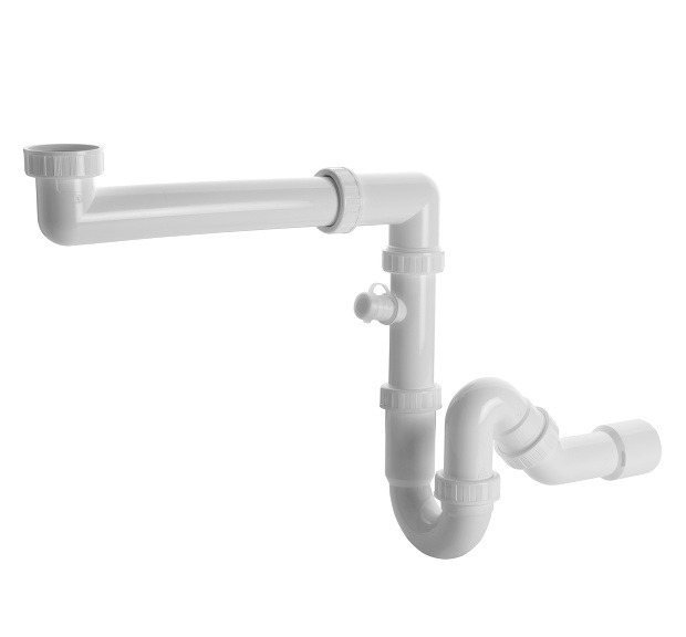 View U spacesaving trap, W/M connector, bend 135°, outlet 40/50