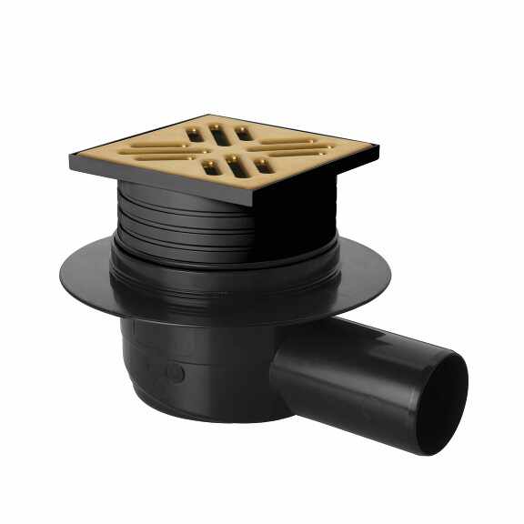 View Floor drain side 50, gold