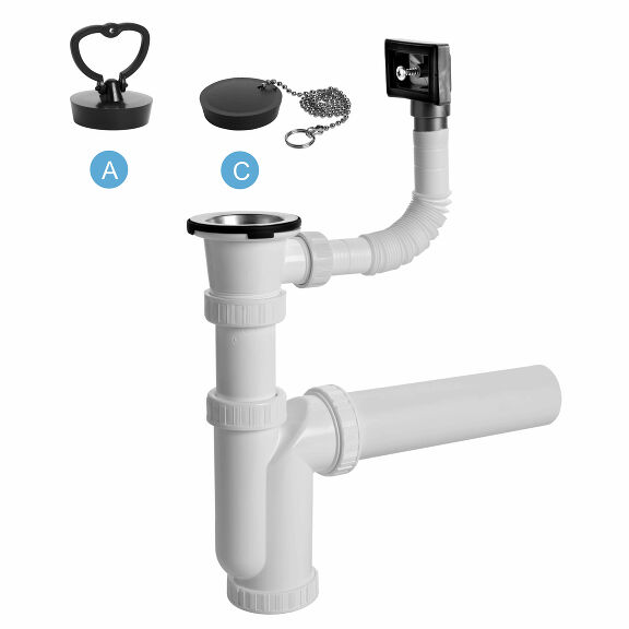 View Sink trap, overflow