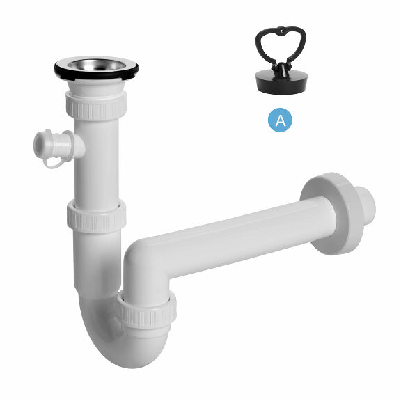 View U sink trap, washing machine outlet