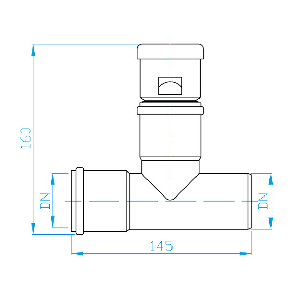 View Air admiting HT piece, white