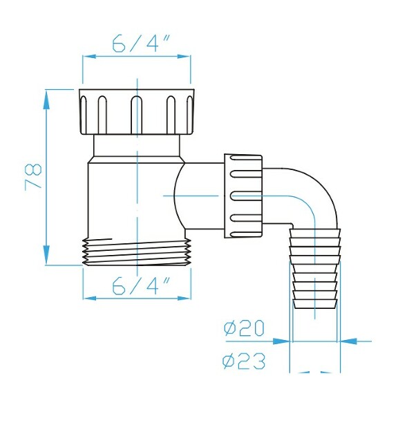 View Outlet screwing, connector