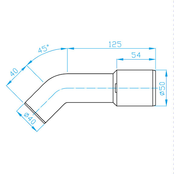 View Bend 45° x 40/50