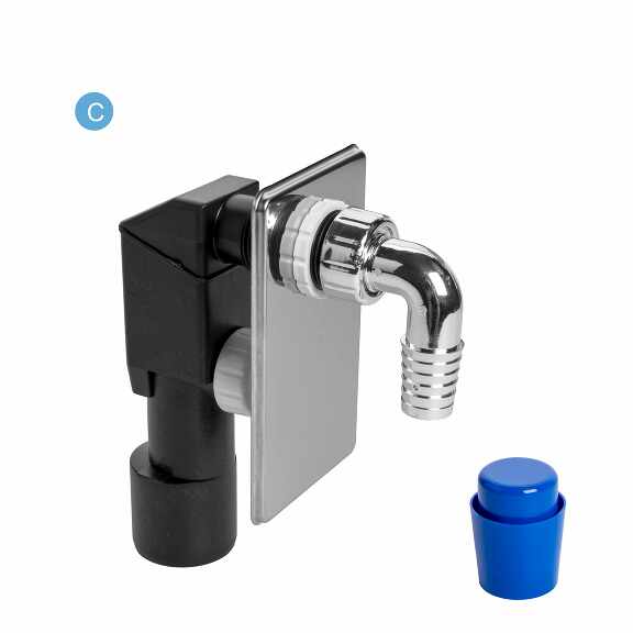 View Under plaster washing machine trap