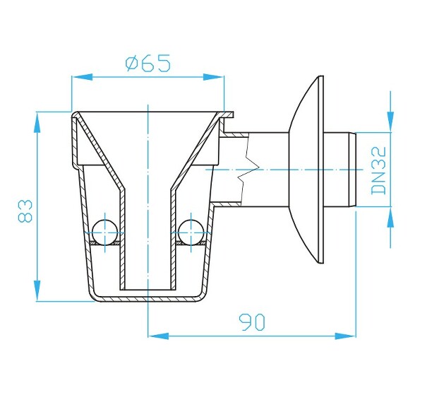View Condensation, wet and dry siphon, white