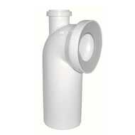 Toilet connector - bend 90° with inlet pipe