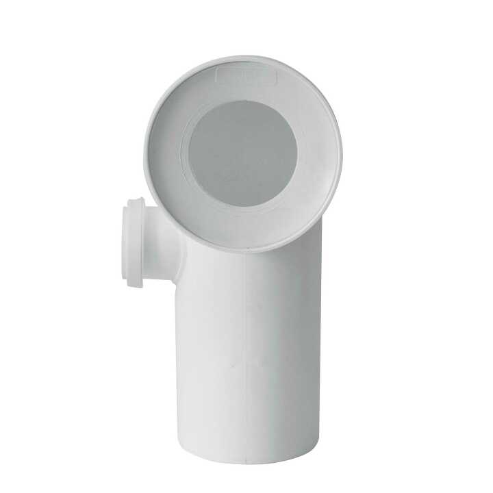 Toilet connector - bend 90° with inlet pipe | PlastBrno.cz