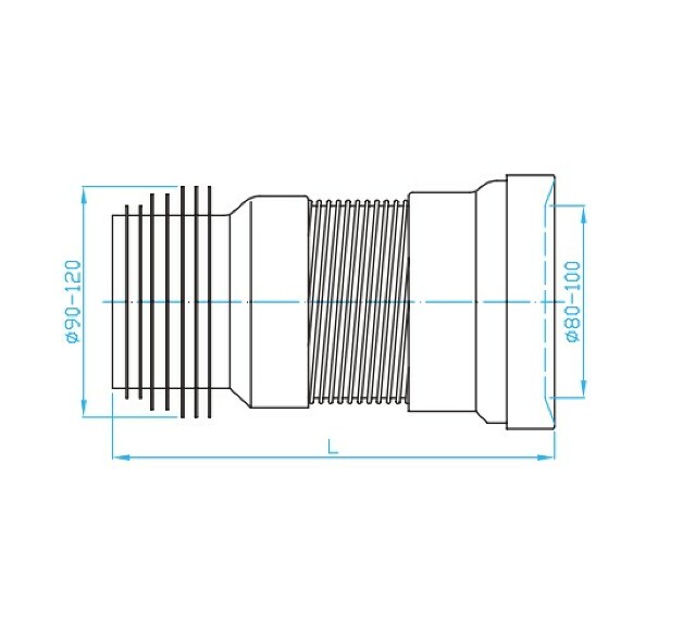 View Corrugated toilet pipe 200 - 340