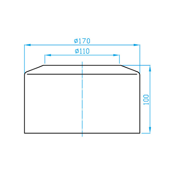 View Rosette for toilt connectors - two-piece