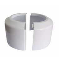 Rosette for toilt connectors - two-piece