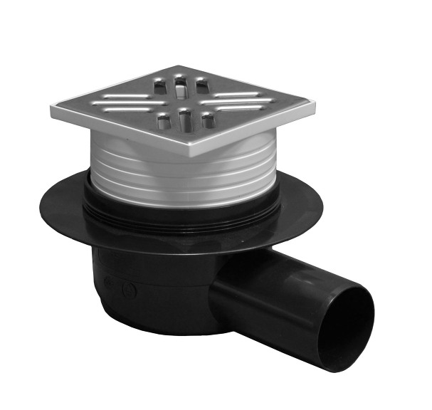 View Floor drain horizontal inox