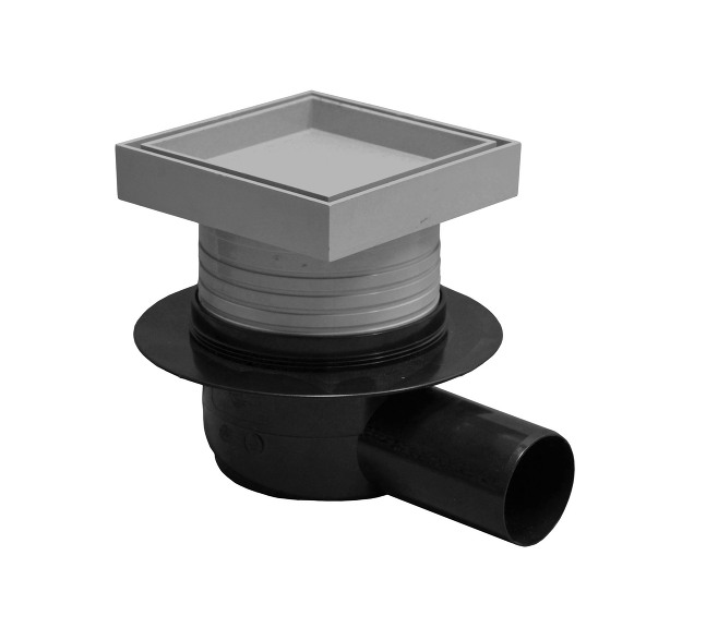 View Floor drain horizontal 50, frame for tiles