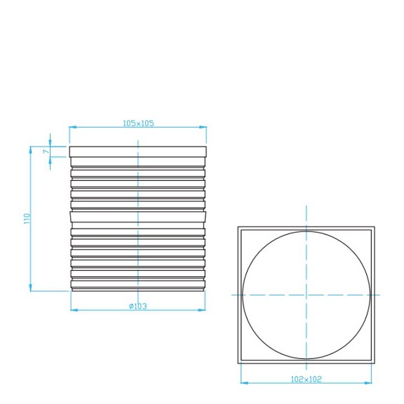 View Prolonged neck for drains