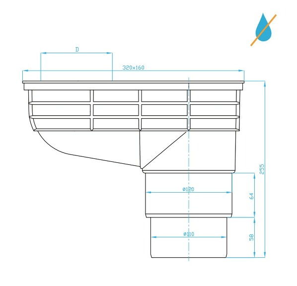View Universal Rain water inlet hopper