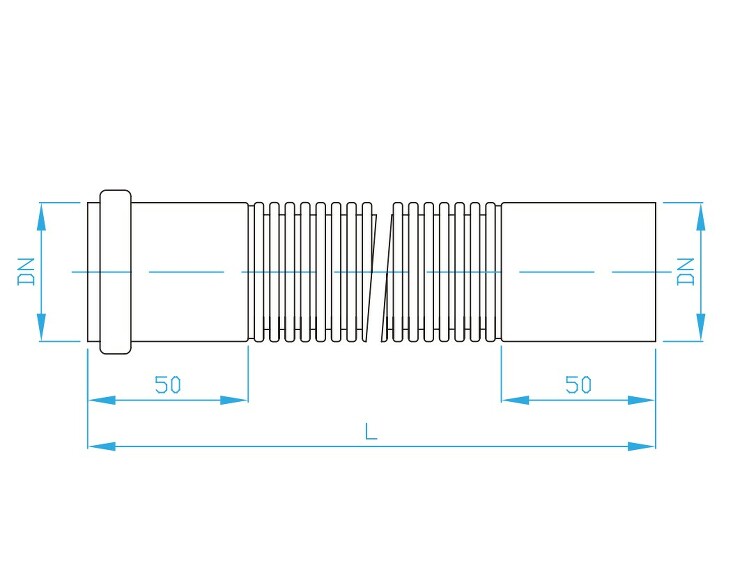 View HT flexi connection pipe socket/plain end