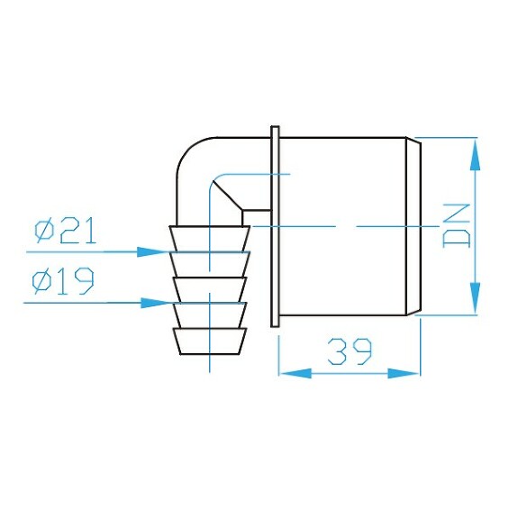 View Hose connector 19 - 21 mm