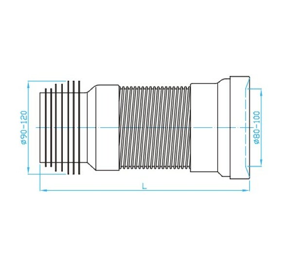 View Corrugated toilet pipe 245 – 530