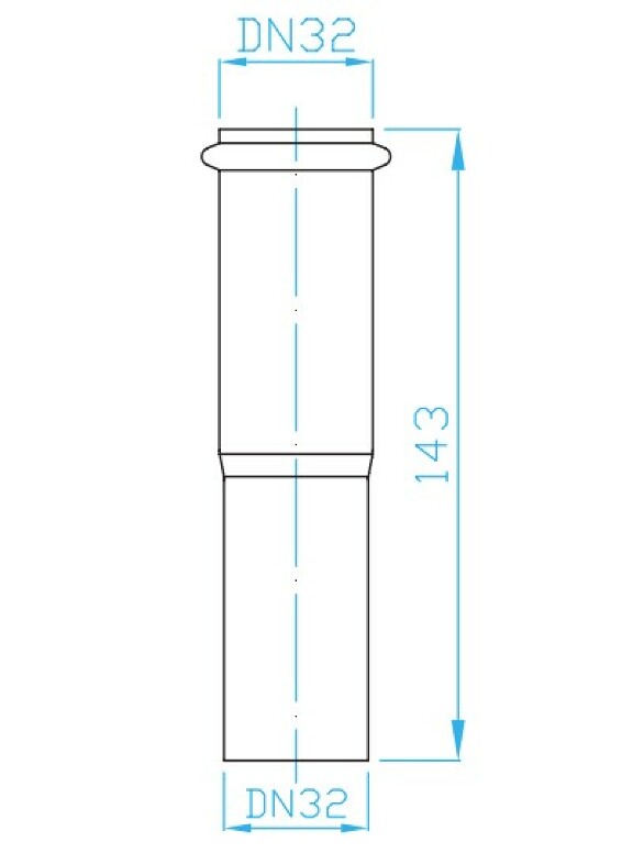 View Extension 32, L= 150 mm