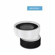 Rigid toilet connector, excentric